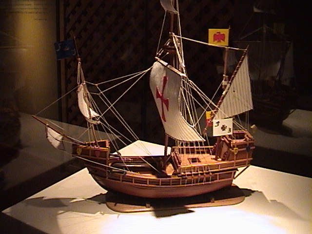 Maquette de la Santa Maria exposée au Musée d'Archéologie, Anthropologie et Histoire du Pérou à Pueblo Libre Lima